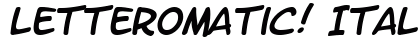 LetterOMatic! Italic preview