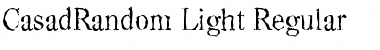 Download CasadRandom-Light Regular Font