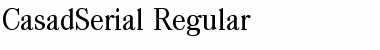 Download CasadSerial Regular Font