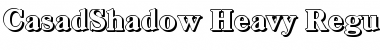 Download CasadShadow-Heavy Regular Font
