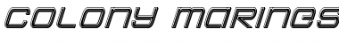 Download Colony Marines Bevel Italic Font