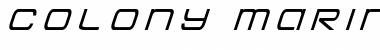 Download Colony Marines Title Italic Font