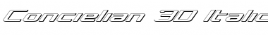 Download Concielian 3D Italic Font