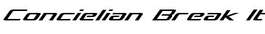 Download Concielian Break Italic Font