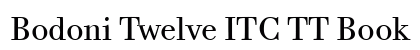 Bodoni Twelve ITC TT Book