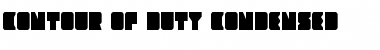Download Contour of Duty Condensed Font