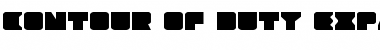 Download Contour of Duty Expanded Font