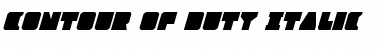 Download Contour of Duty Italic Font