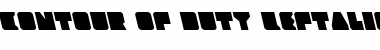 Download Contour of Duty Leftalic Font
