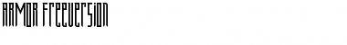 Download ARMOR FreeVersion Font
