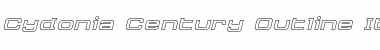 Download Cydonia Century Outline Italic Font