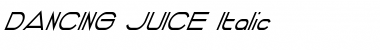 Download DANCING JUICE Italic Font
