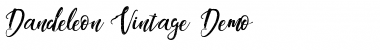 Download Dandeleon Vintage Demo Regular Font