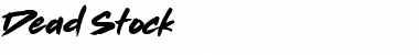 Download Dead Stock - Demo Font Download Dead Stock - Demo Font