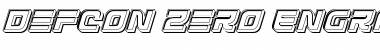Download Defcon Zero Engraved Italic Font Download Defcon Zero Engraved Italic Font