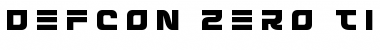 Download Defcon Zero Title Font Download Defcon Zero Title Font