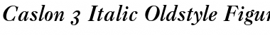 Download Caslon 3 RomanSC Italic Font