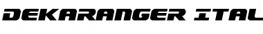 Download Dekaranger Italic Font Download Dekaranger Italic Font
