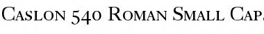 Download Caslon 540 RomanSC Regular Font