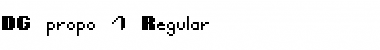 Download DG propo 1 Font Download DG propo 1 Font