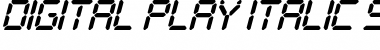 Download Digital Play Italic St Font Download Digital Play Italic St Font