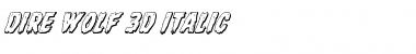 Download Dire Wolf 3D Italic Font Download Dire Wolf 3D Italic Font