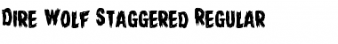 Download Dire Wolf Staggered Font Download Dire Wolf Staggered Font