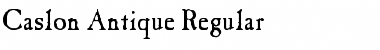 Download Caslon Antique Regular Font