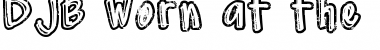 Download DJB Worn at the Knees Font Download DJB Worn at the Knees Font