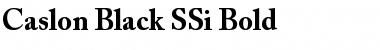 Download Caslon Black SSi Bold Font