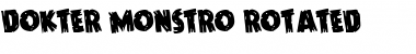 Download Dokter Monstro Rotated Font Download Dokter Monstro Rotated Font