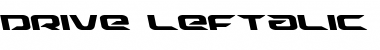 Download Drive Leftalic Font