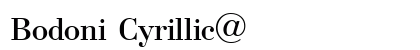 Bodoni Cyrillic@ Preview