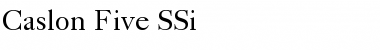 Download Caslon Five SSi Regular Font