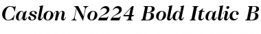 Download Caslon224 Bk BT Bold Italic Font