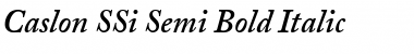 Download Caslon SSi Semi Bold Italic Font