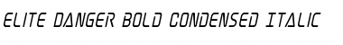 Download Elite Danger Bold Condensed Italic Font