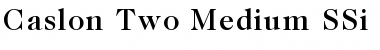 Download Caslon Two Medium SSi Medium Font