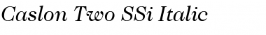 Download Caslon Two SSi Italic Font