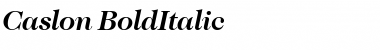 Download Caslon BoldItalic Font