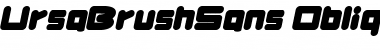 Download UrsaBrushSans Regular Font