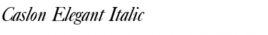 Download Caslon-Elegant Italic Font