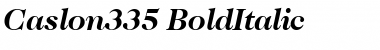 Download Caslon335 BoldItalic Font