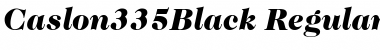 Download Caslon335Black RegularItalic Font