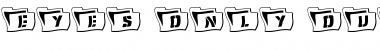 Download Eyes Only Outline Wavy 2 Font