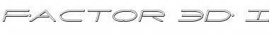 Download Factor 3D Italic Font