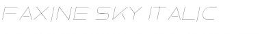 Download Faxine Sky Font