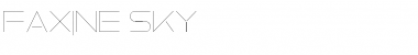 Download Faxine Sky Font
