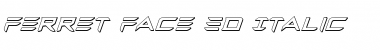 Download Ferret Face 3D Italic Italic Font
