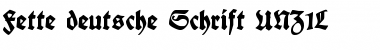 Download Fette deutsche Schrift UNZ1L Font